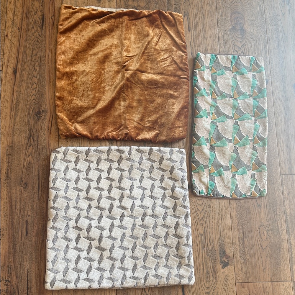 Set of Three Decorative Pillow Covers from West Elm